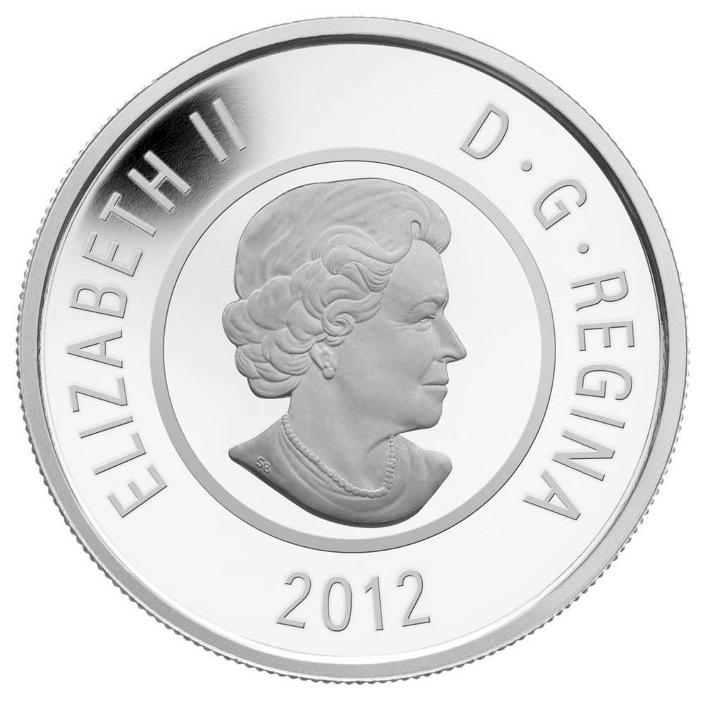 2012 Canada $5 Full Moons of the Algonquin - April Full Pink Moon Sterling & Niobium