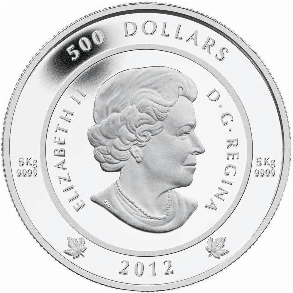 2012 Canada $500 The Spirit of Haida Gwaii 5 Kilo Silver (No Tax)