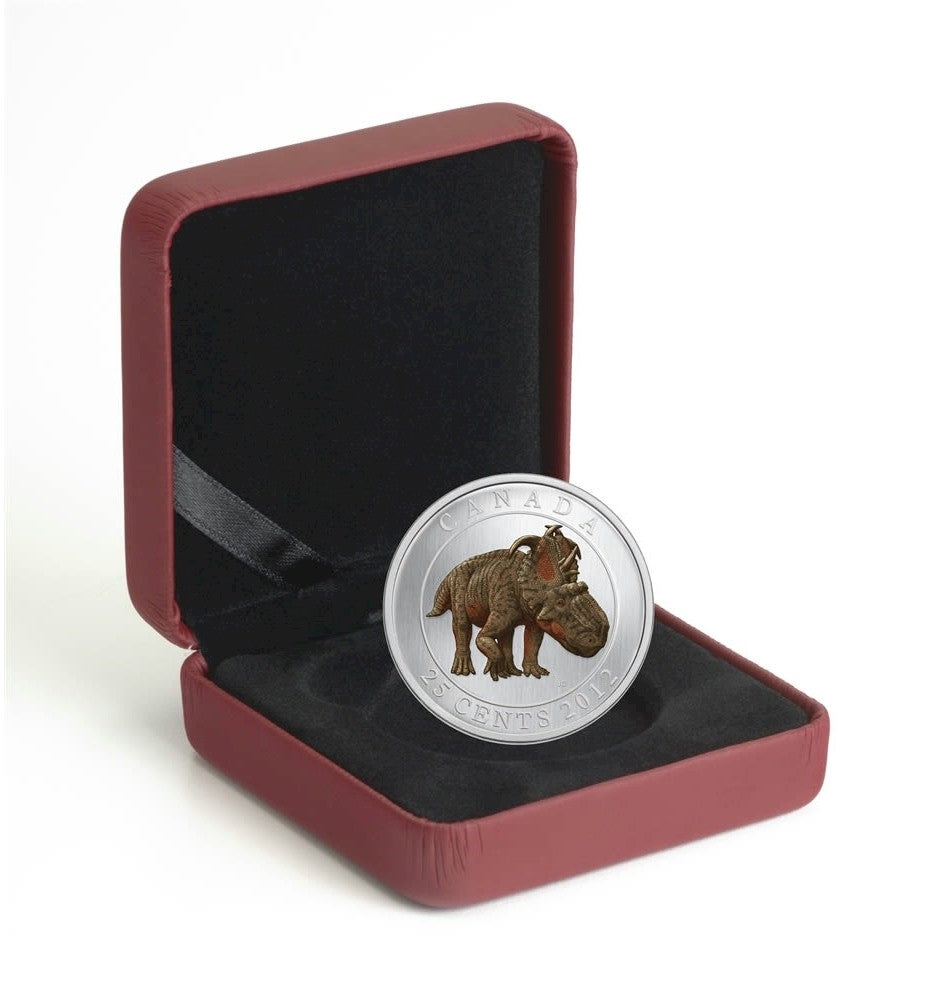 2012 Canada 25-cent Prehistoric Animals - Pachyrhinosaurus Lakustai