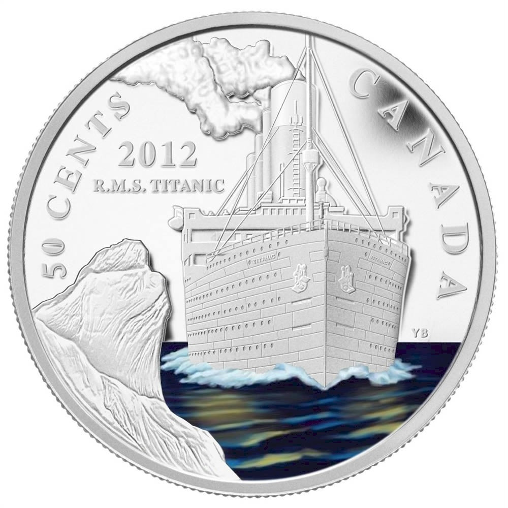 2012 Canada 50-cent R.M.S. Titanic Silver Plated Copper Coin