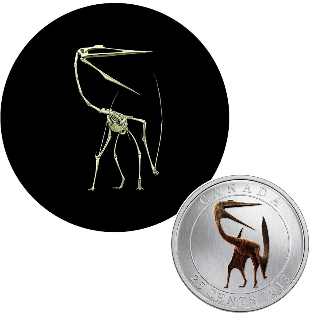 2013 Canada 25-cent Prehistoric Animals - Quetzalcoatlus (#2)