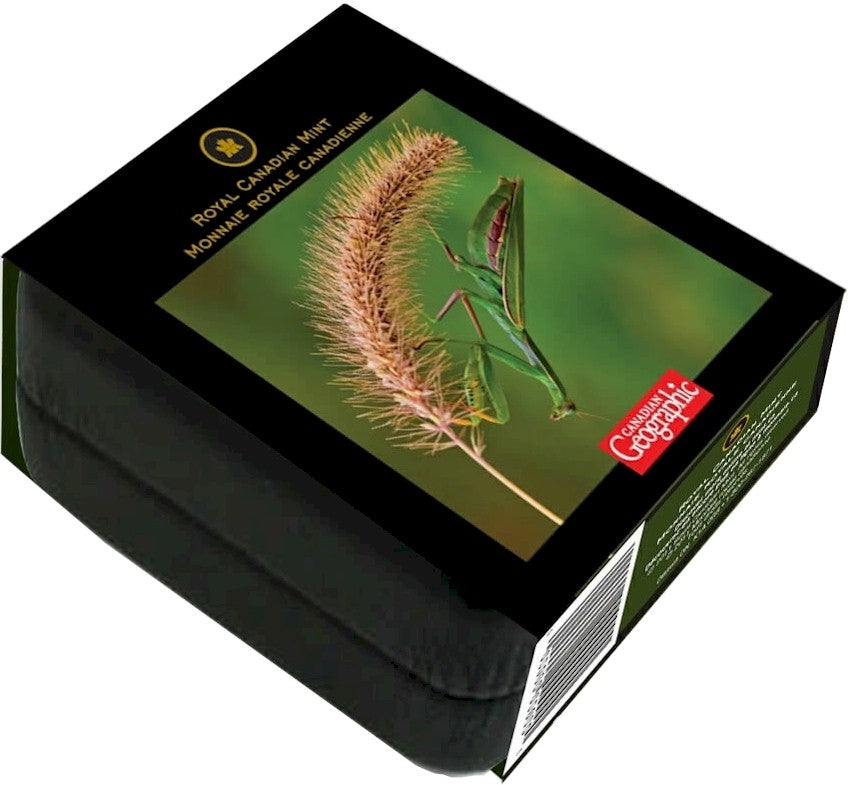 2012 $10 Canadian Geographic - Praying Mantis Fine Silver (No Tax)