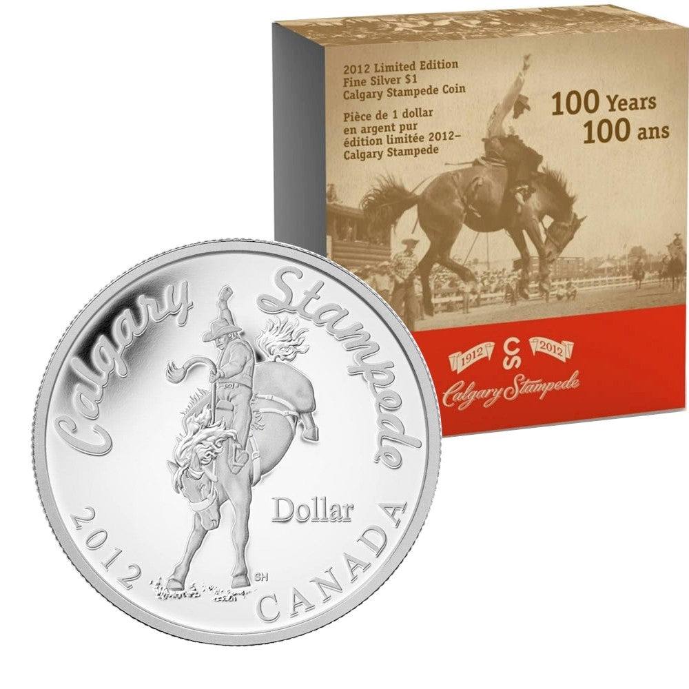 2012 Canada $1 Calgary Stampede Centennial S.E. Proof Silver (No Tax)