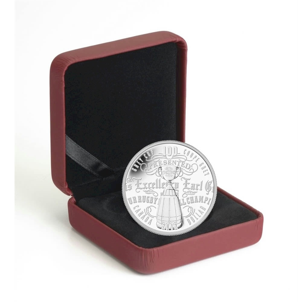 RDC 2012 Canada $1 100th CFL Grey Cup Ltd. Edition Proof Silver (No Tax) (Scratched capsule)