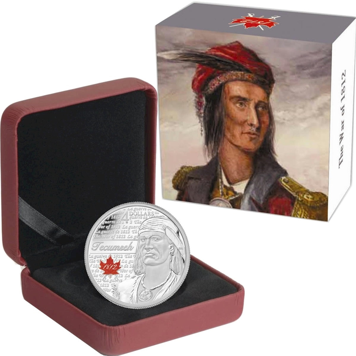 2012 Canada $4 Heroes of 1812 - Tecumseh Fine Silver (No Tax)
