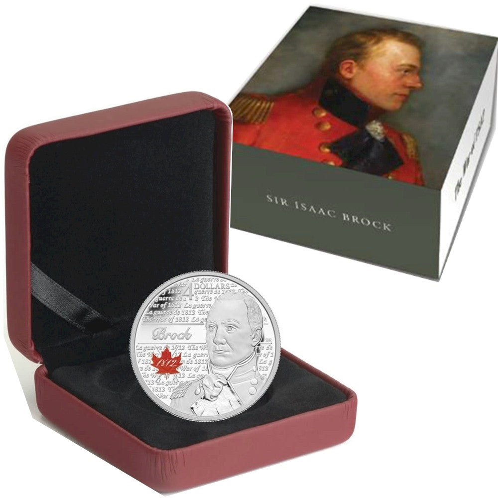 2012 Canada $4 Heroes of 1812 - Sir Isaac Brock Fine Silver (No Tax)