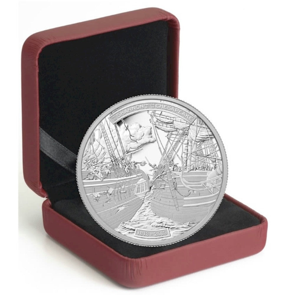 2013 Canada $50 HMS Shannon & USS Chesapeake 5oz. Silver (No Tax)