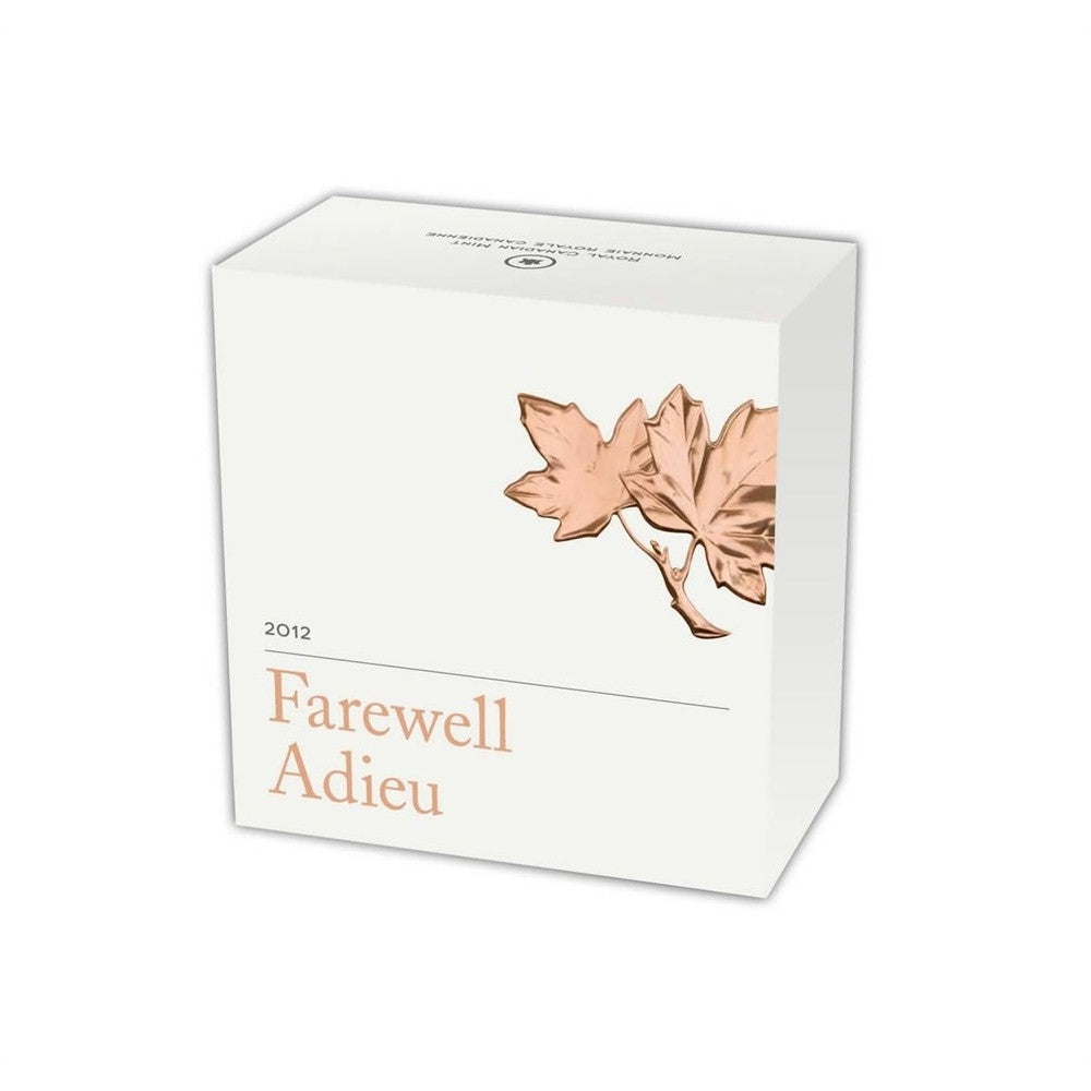 2012 Canada 1-cent Farewell to the Penny w/ Selective Gold Plating (No Tax)