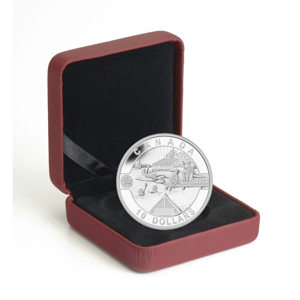 2013 $10 O Canada - Canadian Summer Fun (#5) Fine Silver (No Tax)