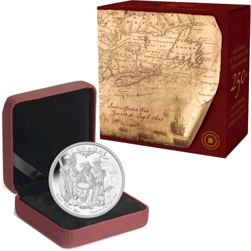 2013 Canada End of the 7 Years War Limited Edition Proof Silver Dollar (No Tax)