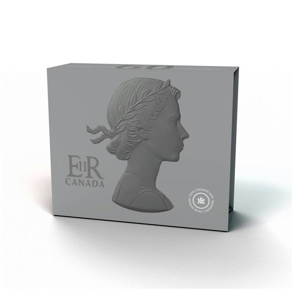 2013 Canada $50 Queen's Coronation Coloured 5oz. Fine Silver (No Tax)