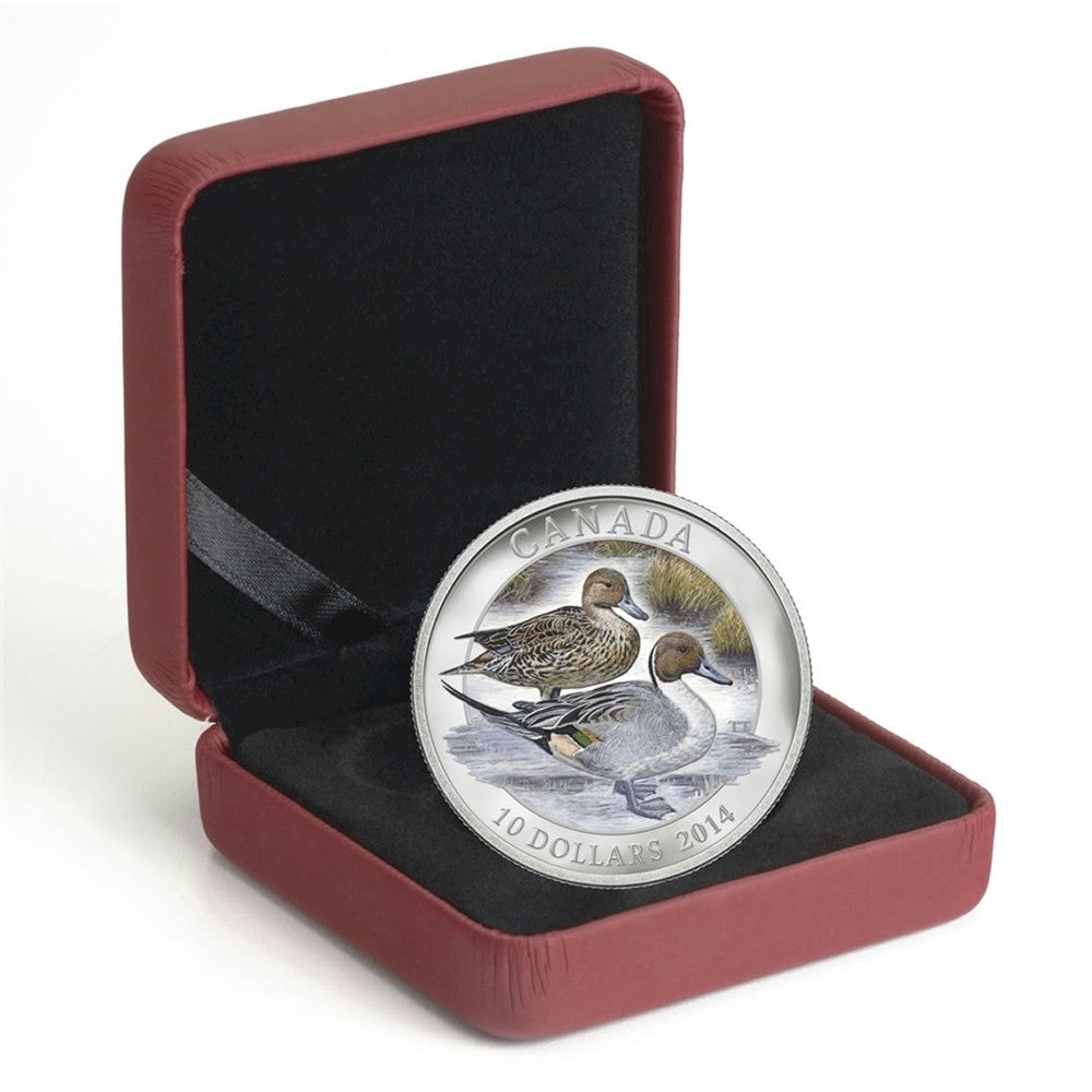 2014 Canada $10 Northern Pintail Duck Fine Silver Coin (Tax Exempt)