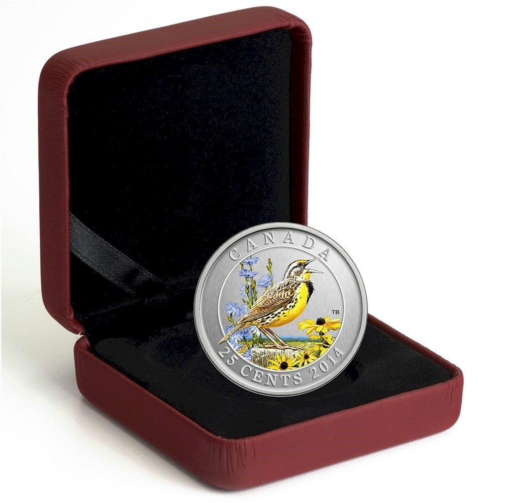2014 25-cent Birds of Canada - Eastern Meadowlark