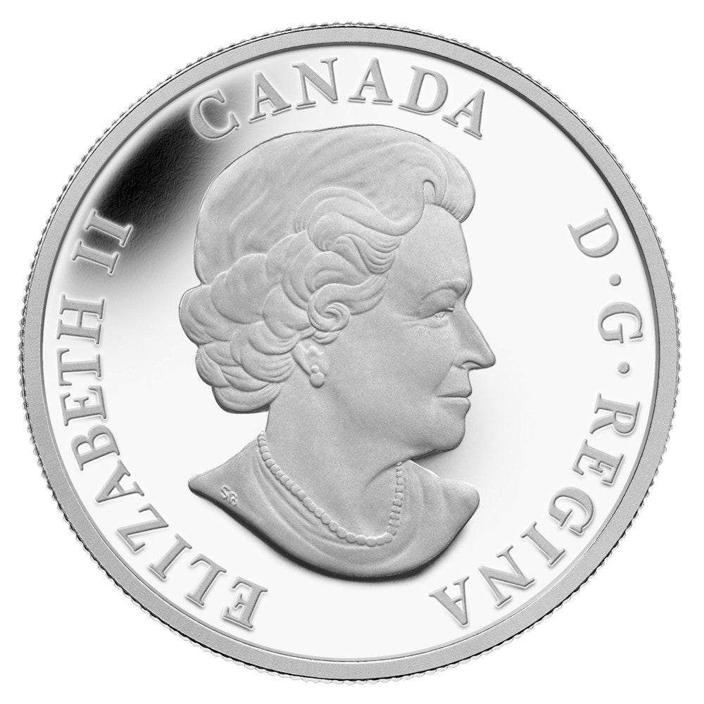 2014 Canada $20 The Caribou Fine Silver Colourized (TAX Exempt)