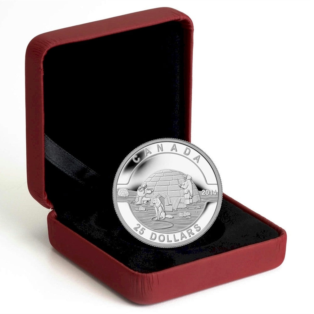 2014 $25 O Canada - The Igloo Fine Silver (TAX Exempt)