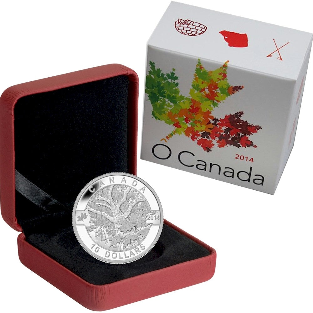 2014 $10 O Canada (#5) Down by the Old Maple Tree Fine Silver (No Tax)