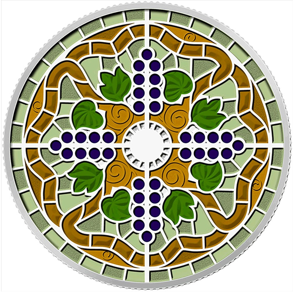 2014 Canada $20 Stained Glass: Casa Loma Fine Silver (TAX Exempt)
