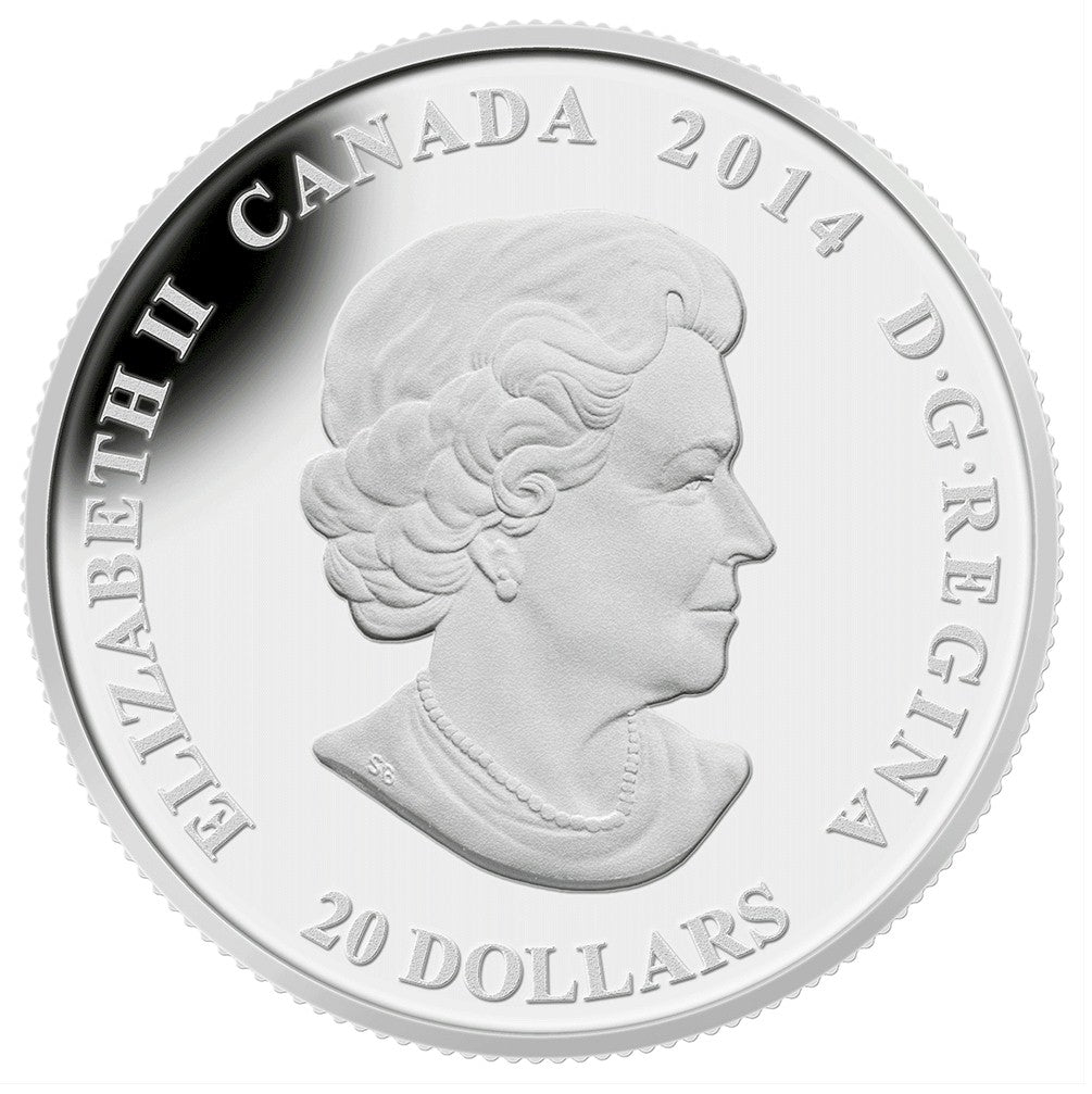 2014 Canada $20 Stained Glass: Casa Loma Fine Silver (TAX Exempt)