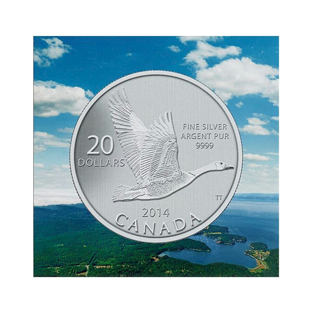 2014 Canada $20 for $20 #11 Canada Goose Fine Silver Coin (No Tax)