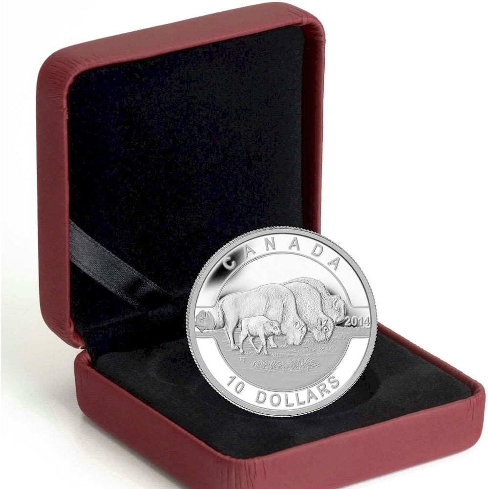 2014 $10 O Canada - Bison (#8) Fine Silver (TAX Exempt)