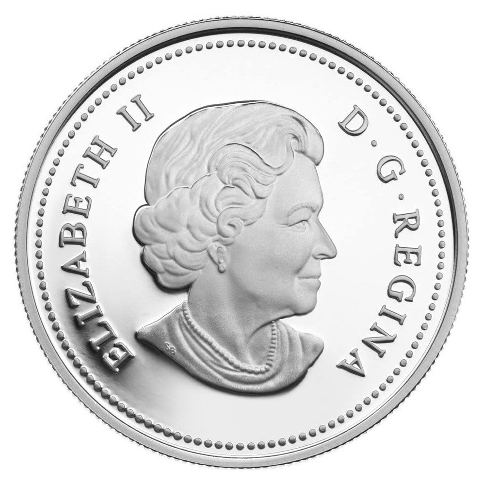 2014 Canada $20 The Great Lakes: Lake Superior Silver (No Tax) toning