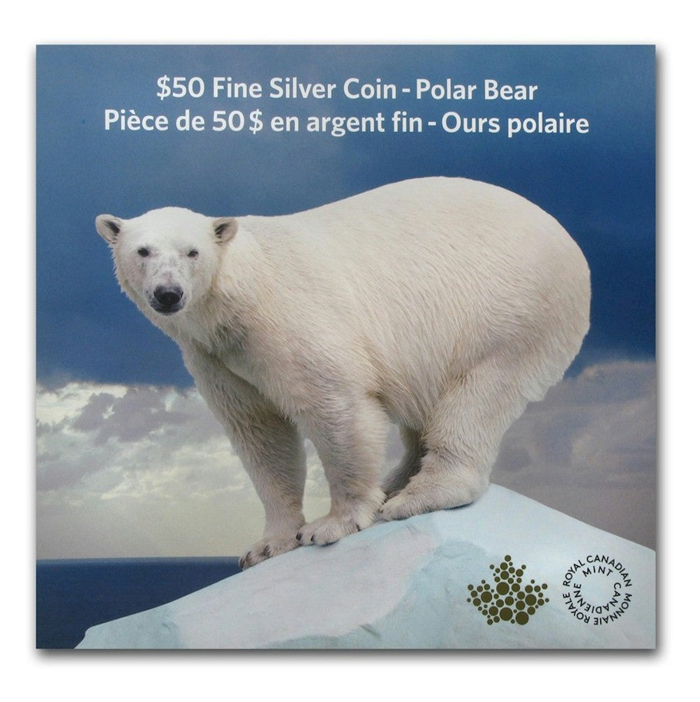 2014 Canada $50 Polar Bear ($50 for $50 #1) Fine Silver (No Tax)