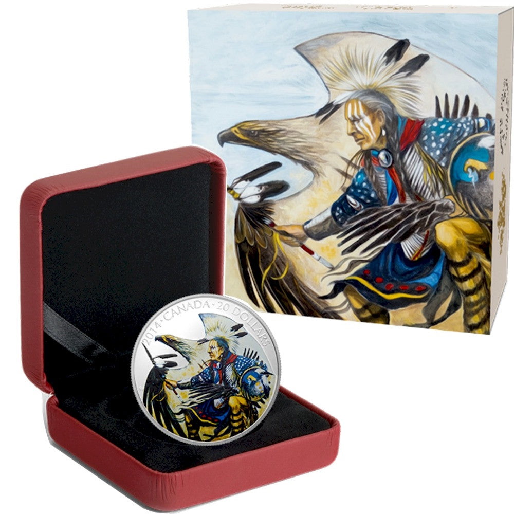 2014 Canada $20 Legend of Nanaboozhoo Coloured Fine Silver (No Tax)