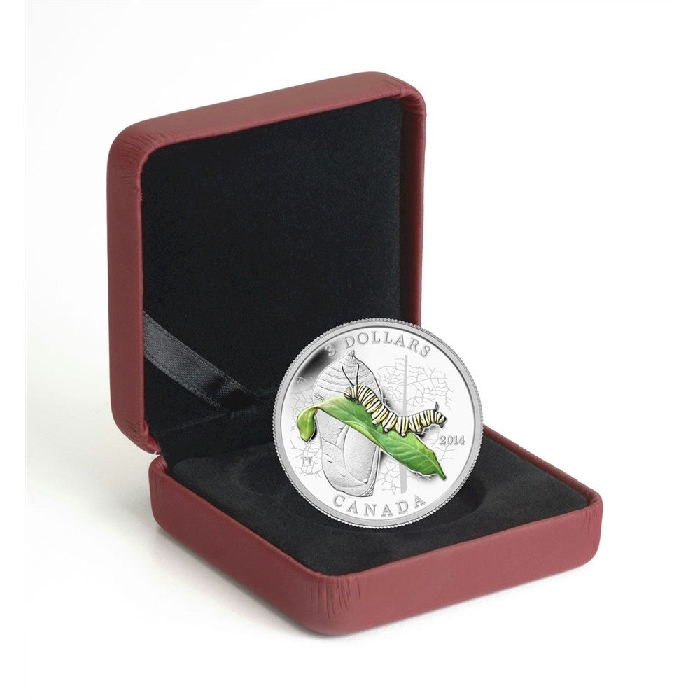 2014 Canada $3 Animal Architects - Caterpillar and Chrysalis (No Tax)