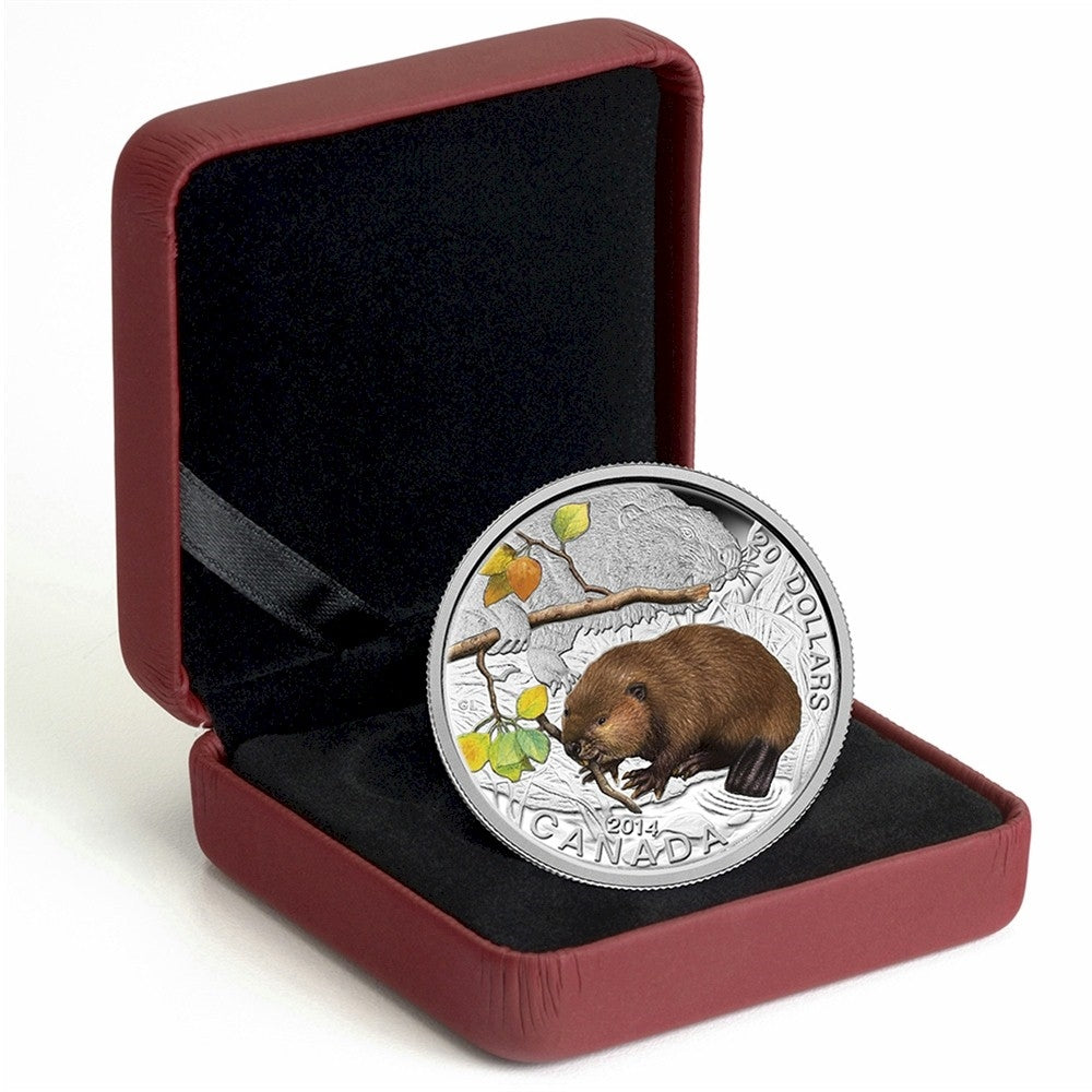 2014 Canada $20 Baby Animals - The Beaver (#1) Fine Silver (No Tax)