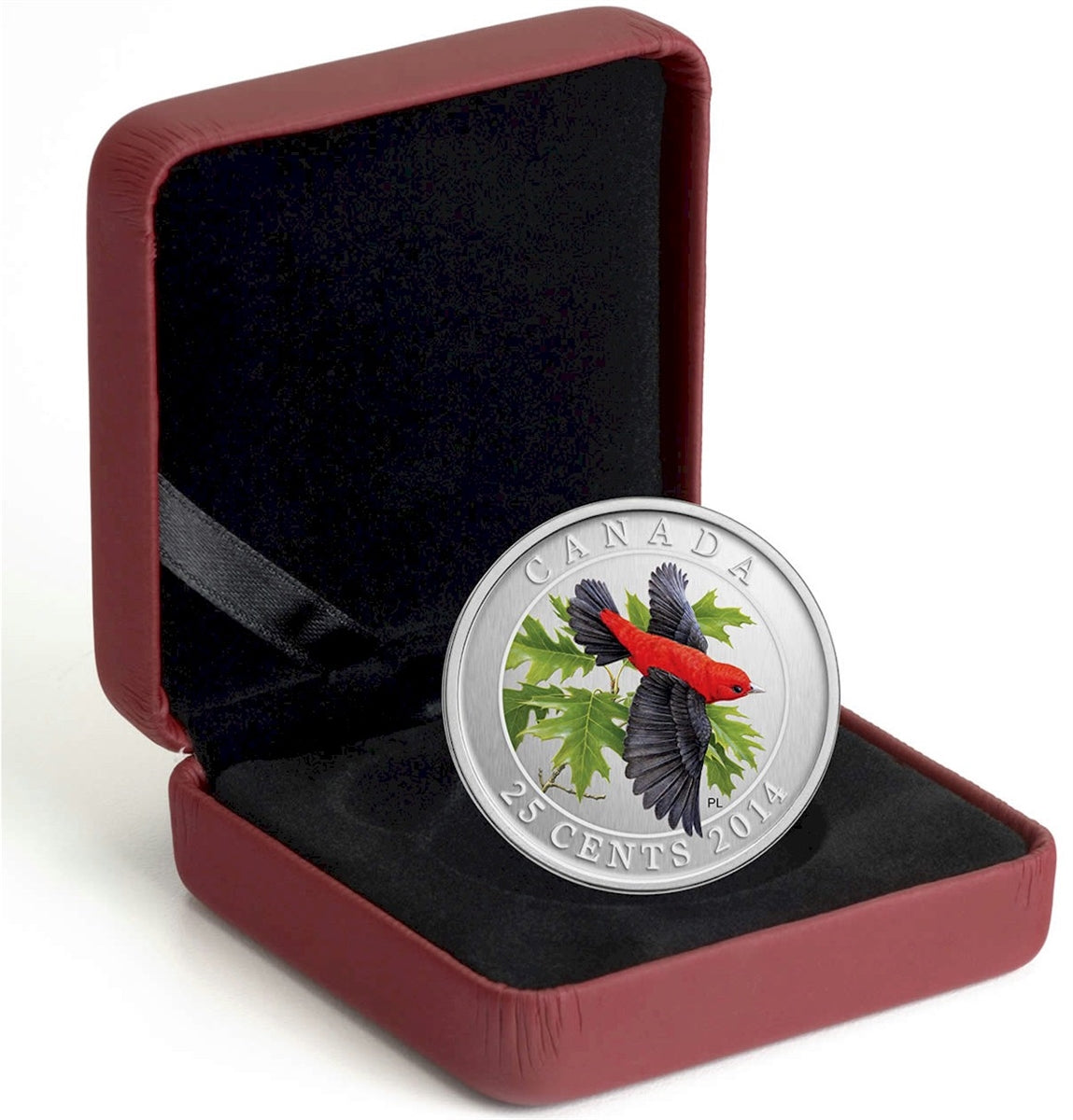 2014 25-cent Birds of Canada - Scarlet Tanager Cupronickel