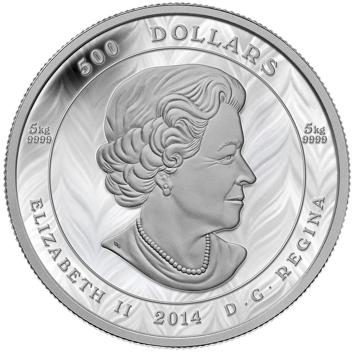 2014 Canada $500 National Aboriginal Veterans Monument 5 Kilo Silver (No Tax)