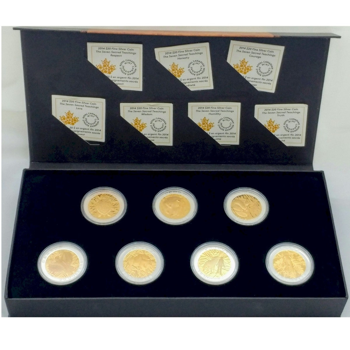 2014 Canada $20 Seven Sacred Teachings 7-coin Set with Deluxe Box (No Tax)