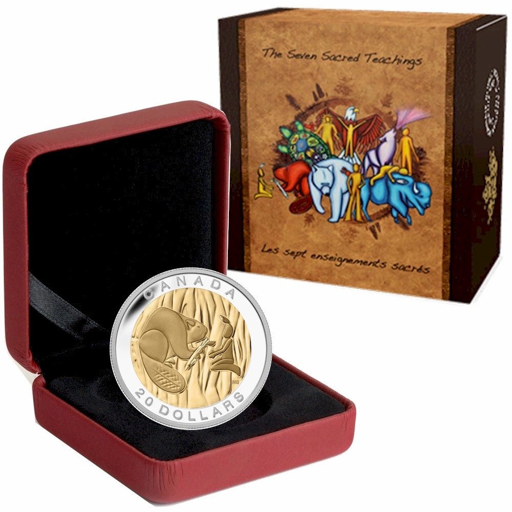 2014 Canada $20 Seven Sacred Teachings: Wisdom Fine Silver (No Tax)