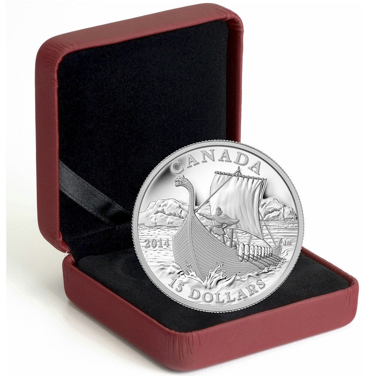 2014 $15 Exploring Canada - The Vikings Fine Silver (No Tax)