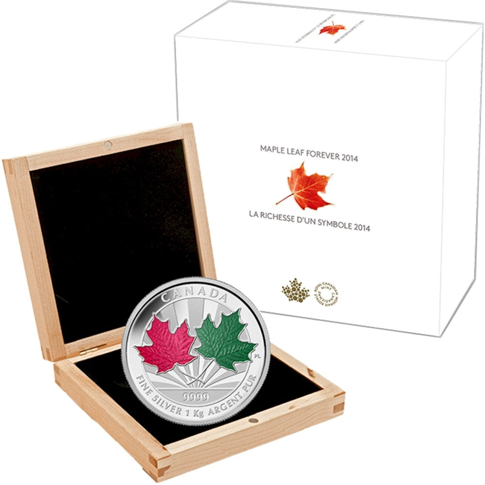 2014 Canada $250 Maple Leaf Forever Fine Silver Kilo (No Tax)