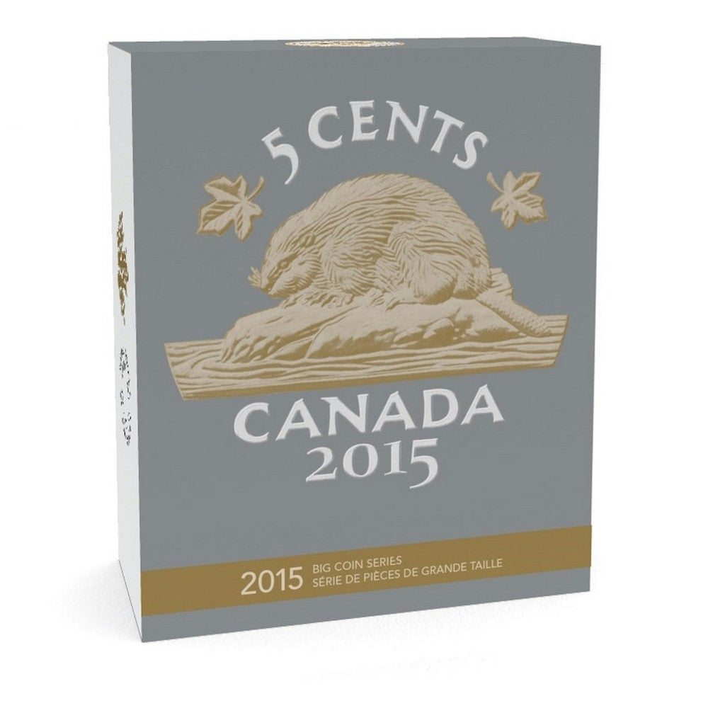 2015 Canada 5oz. 5-cent Big Coin Fine Silver (TAX Exempt)