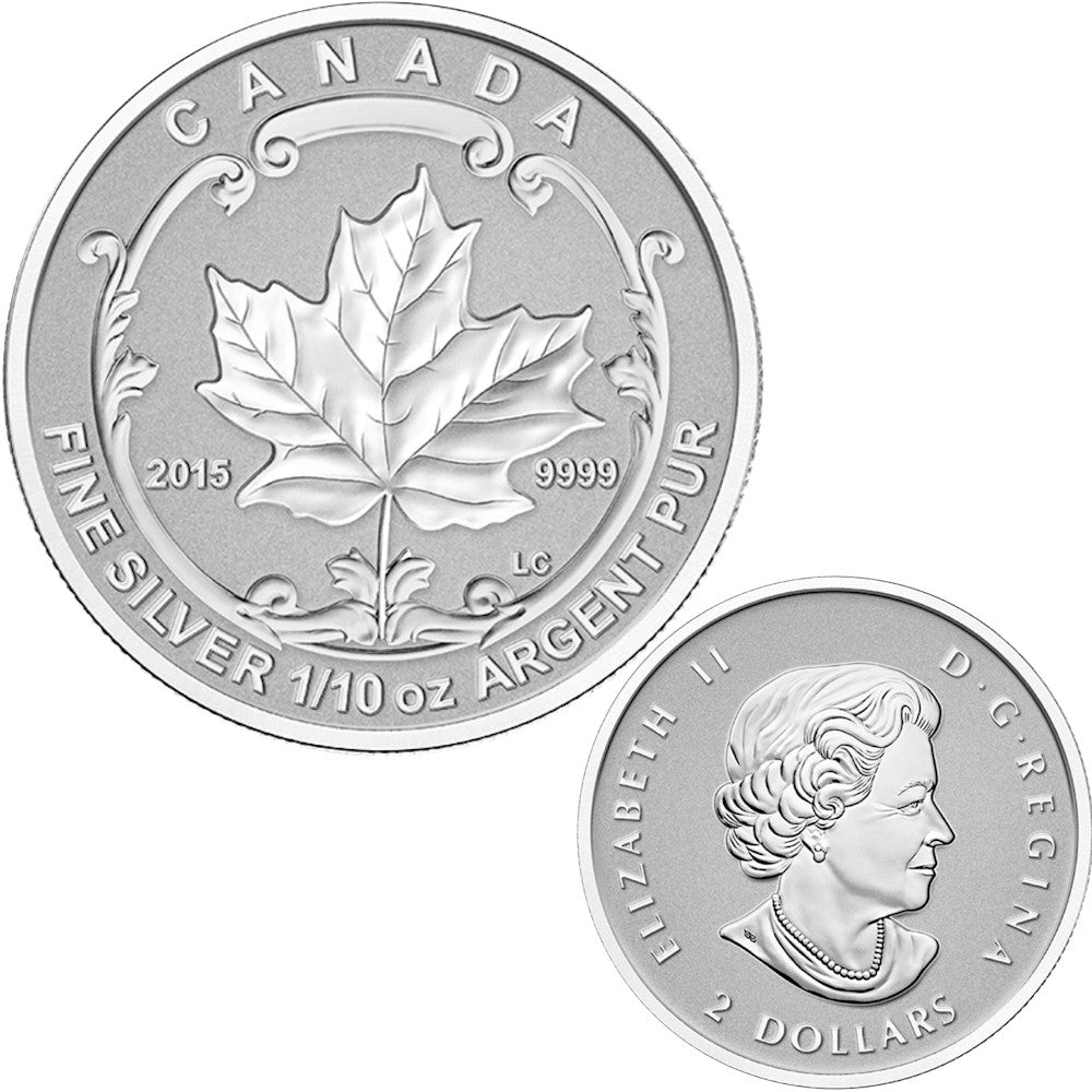 2015 Canada The Maple Leaf Fine Silver Fractional Set (No Tax)