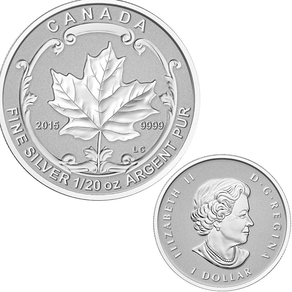 2015 Canada The Maple Leaf Fine Silver Fractional Set (No Tax)