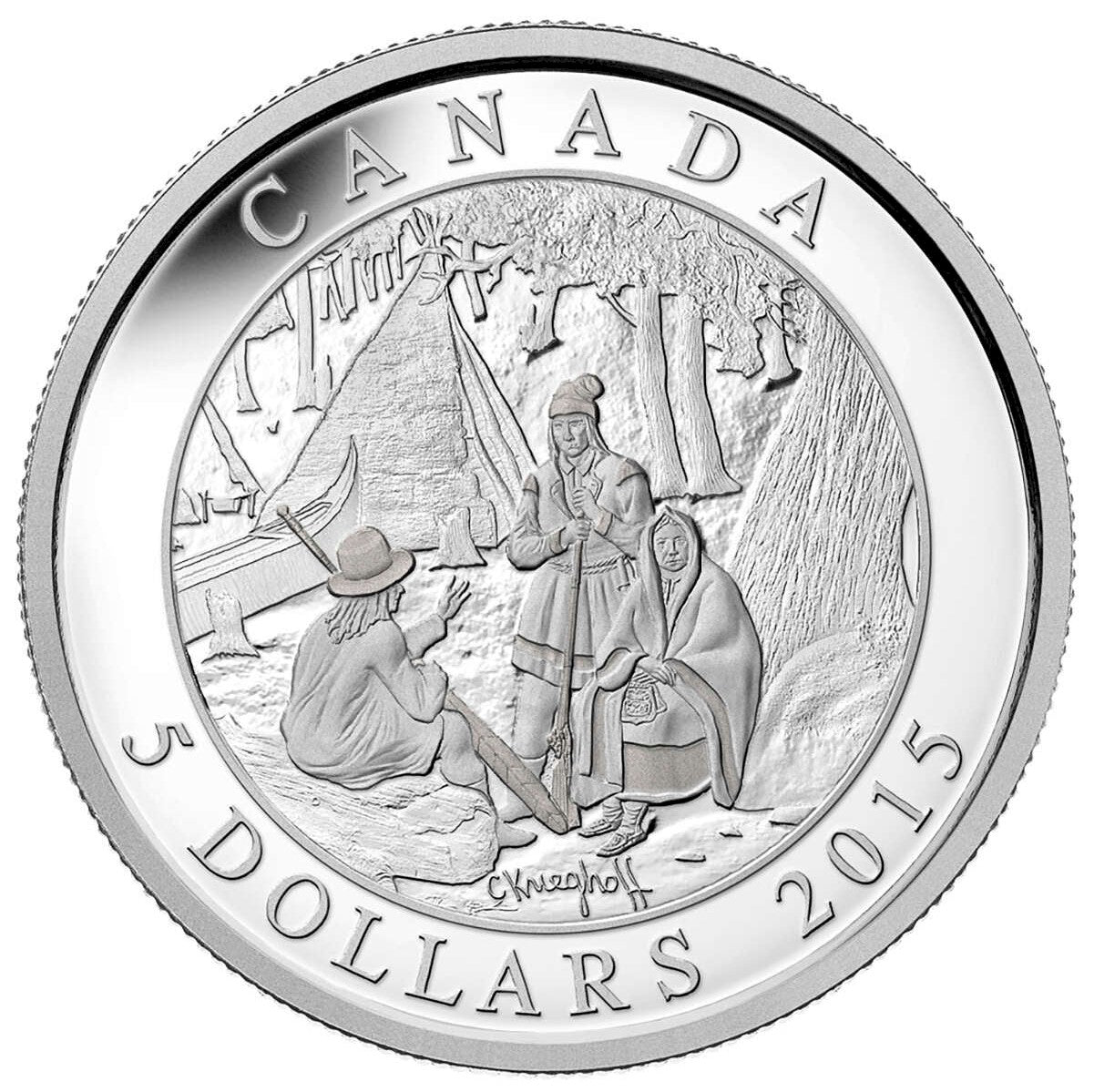 2015 Canada $5 Cornelius Krieghoff 200th Anniversary 3-coin Set (No Tax)