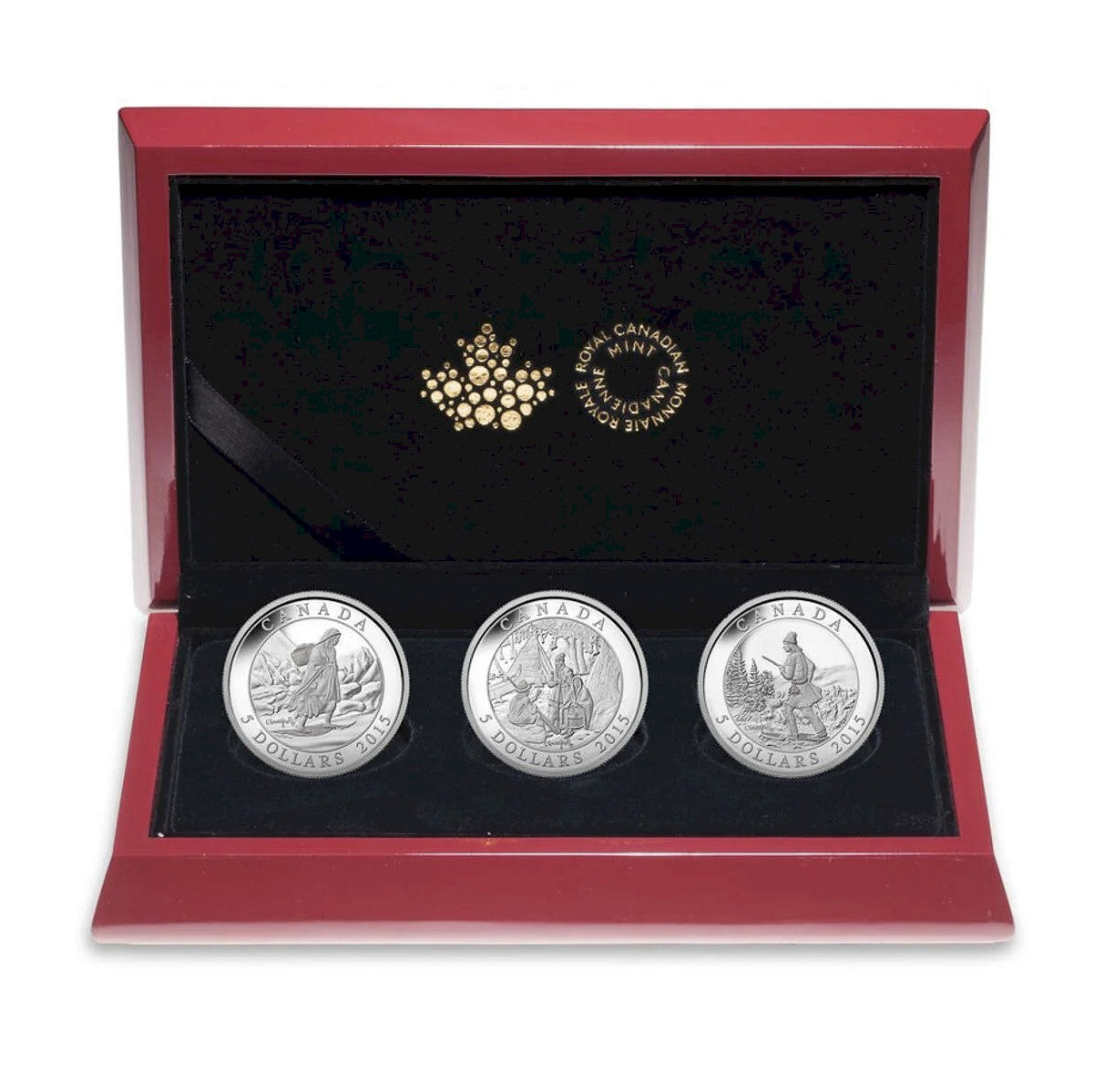 2015 Canada $5 Cornelius Krieghoff 200th Anniversary 3-coin Set (No Tax)