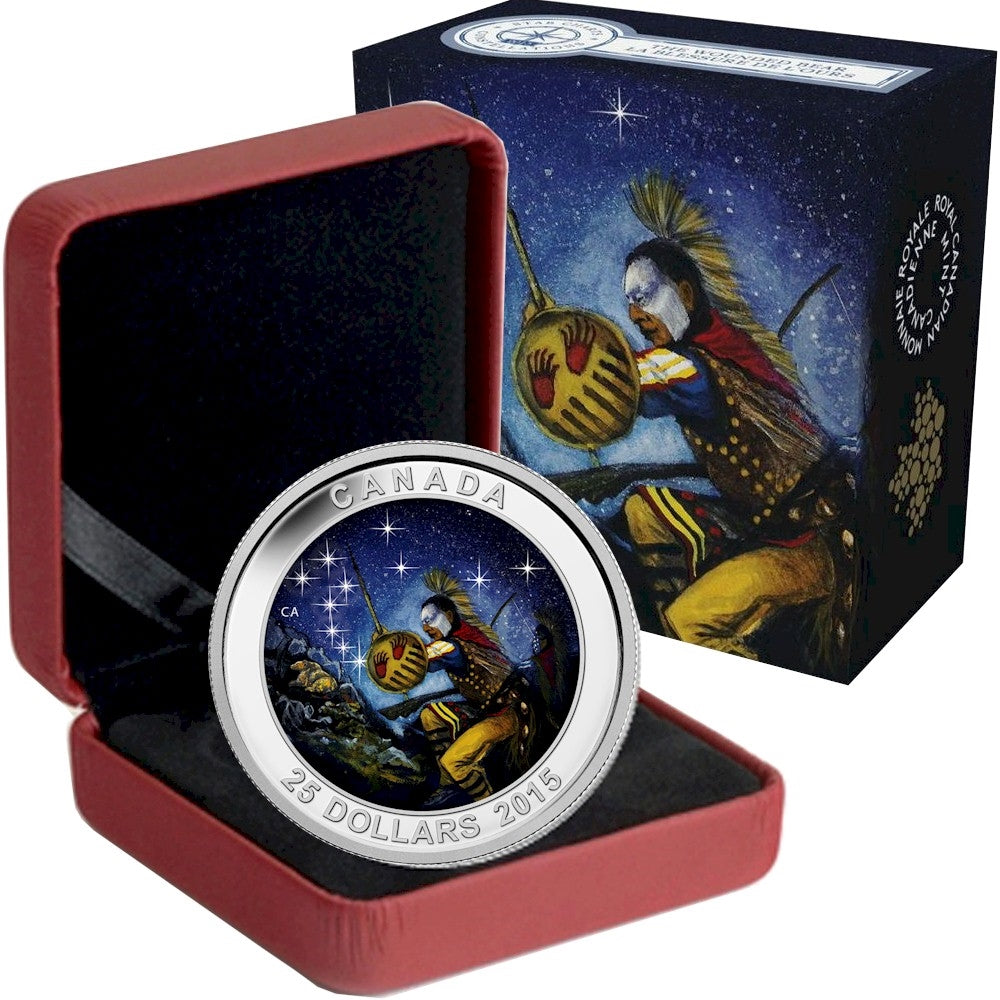 2015 Canada $25 Star Charts - The Wounded Bear Fine Silver (No Tax)