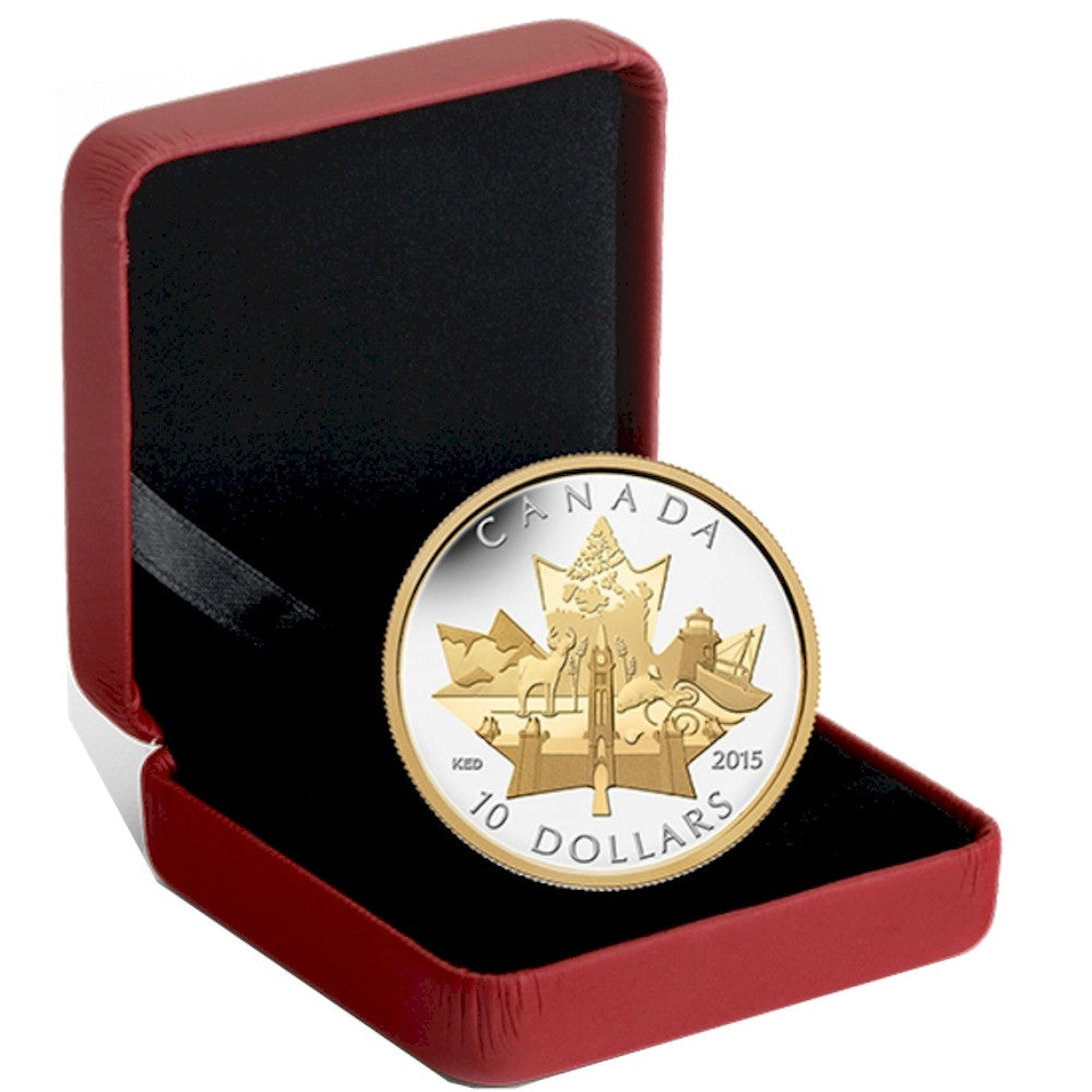 2015 Canada $10 Celebrating Canada Fine Silver (No Tax)