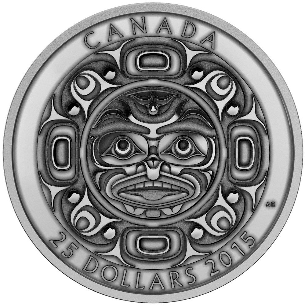 2015 Canada $25 Singing Moon Mask Fine Silver 3-coin Set (No Tax)