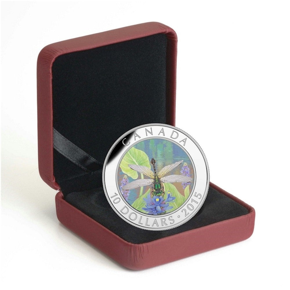 2015 Canada $10 Dragonfly - Pygmy Snaketail Fine Silver (No Tax)