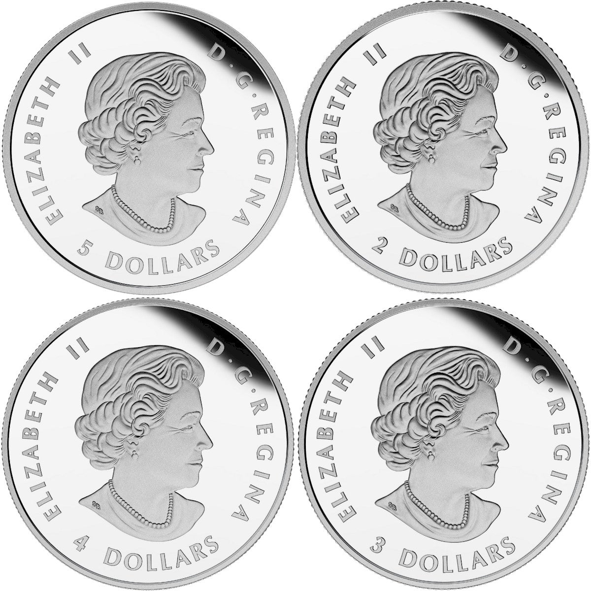 2015 Canada Bald Eagle Fractional Fine Silver 4-coin Set (No Tax)