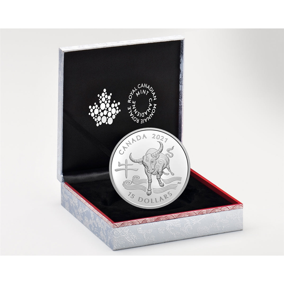 2021 Canada $15 Year of the Ox Fine Silver Coin (TAX Exempt)