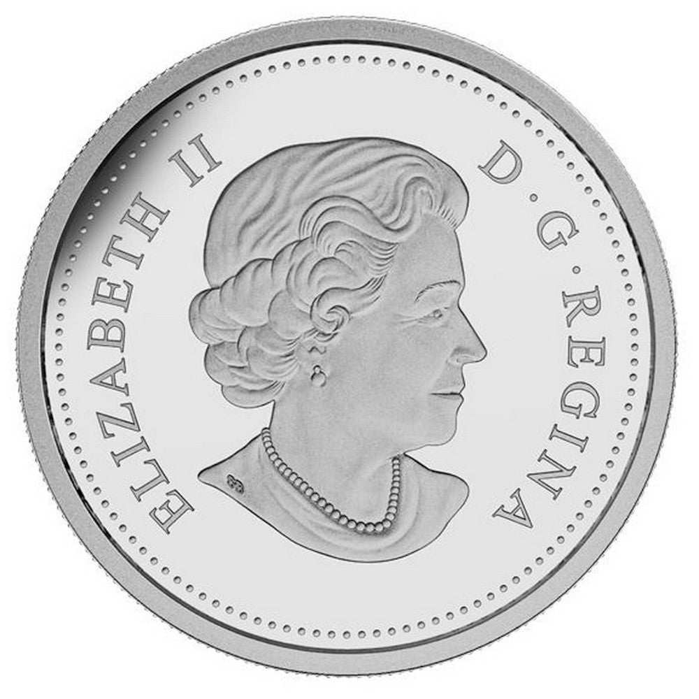 2015 $3 50th Anniversary of the Canadian Flag Fine Silver (No Tax)