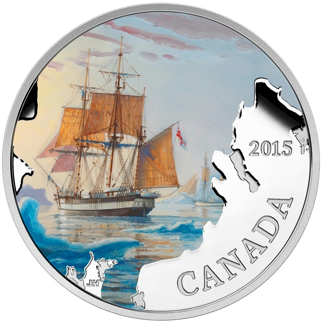 2015 $20 Lost Ships in Canadian Waters - Franklin's Lost Expedition (Tax Exempt)