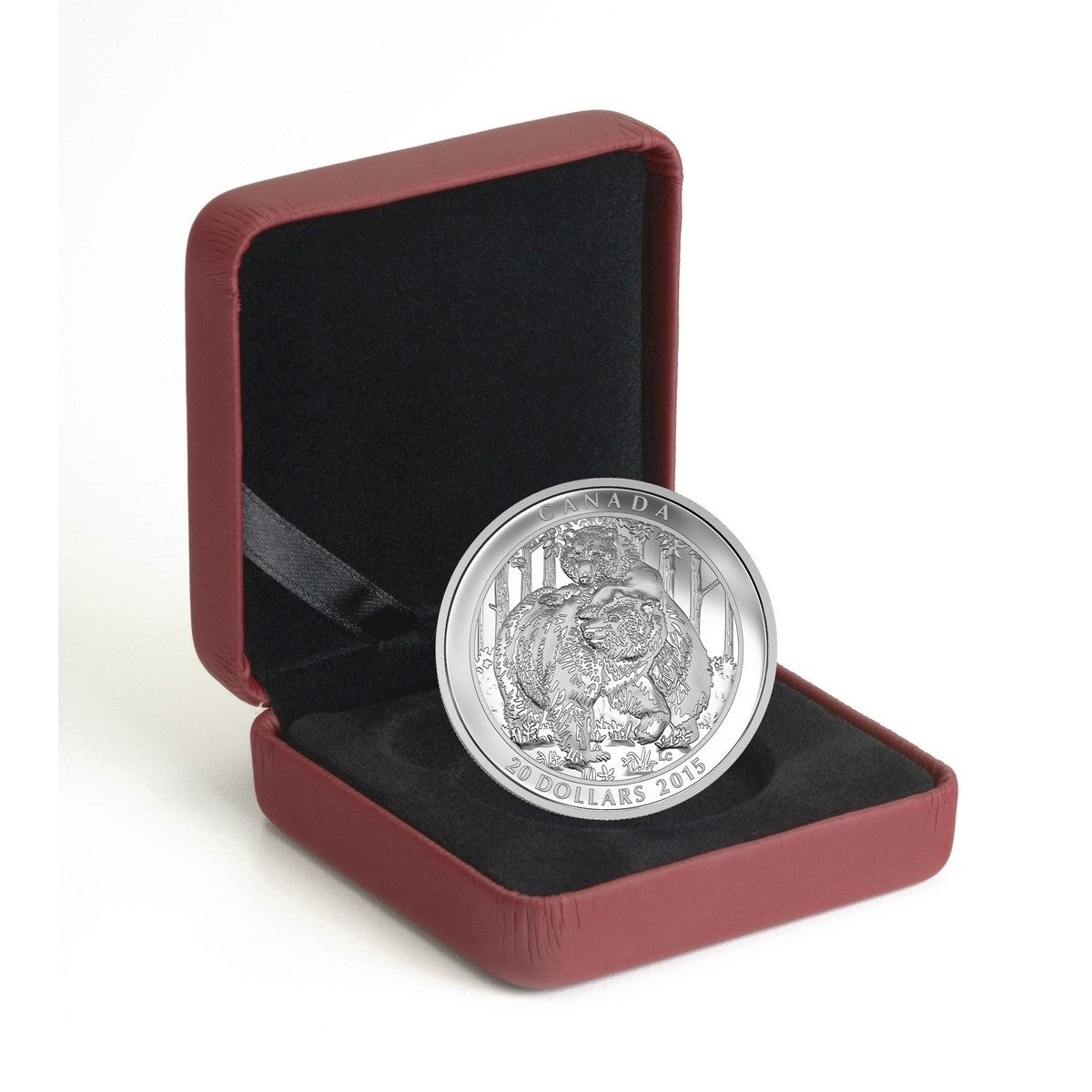 2015 Canada $20 Grizzly Bear - Togetherness Fine Silver (No Tax)