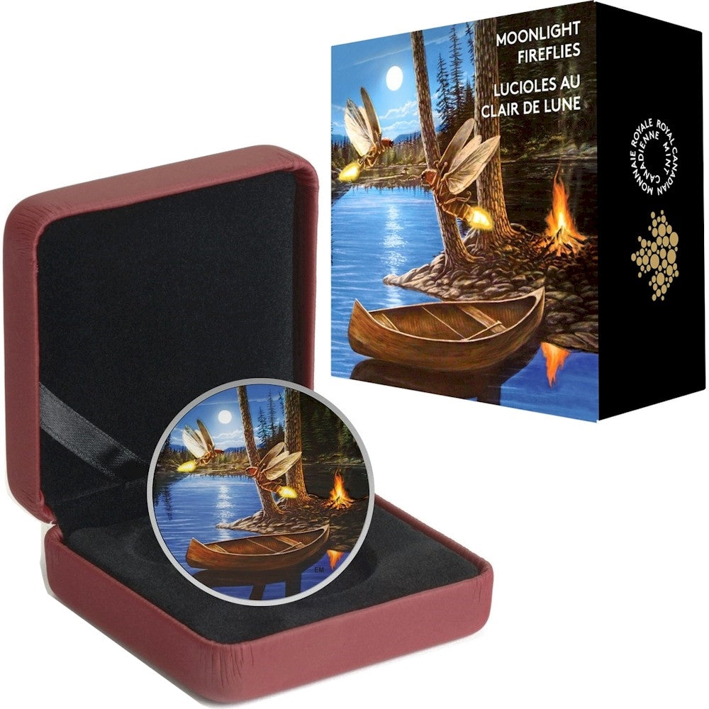2015 Canada $30 Moonlight Fireflies Fine Silver (No Tax)
